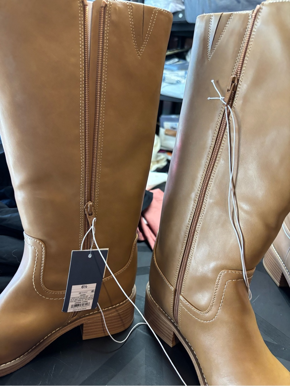 Universal Thread Women's Tall Pull-On Over-the-Knee Boot in Tan nbe - Picture 4 of 5